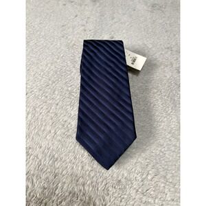 New‎ Express Design Studio Blue Striped Silk Neck Tie NWT